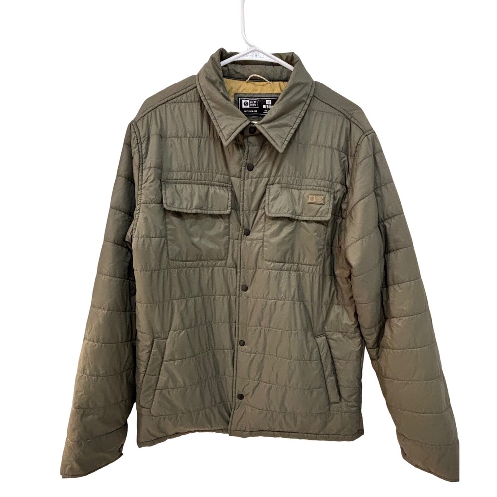 Salty Crew Barrier Shacket - Men's Size M Olive